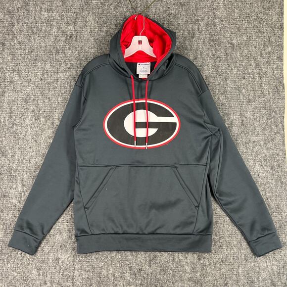 Georgia Bulldogs Mens Performance Hoodie Medium Champion‎ University Pullover - Picture 1 of 8